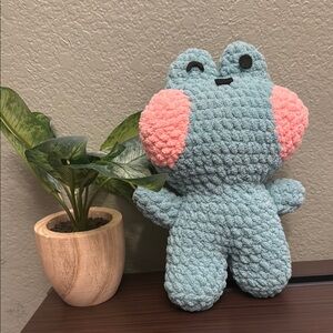 Cute Blue and Pink Plush Toy